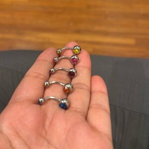 5 belly rings